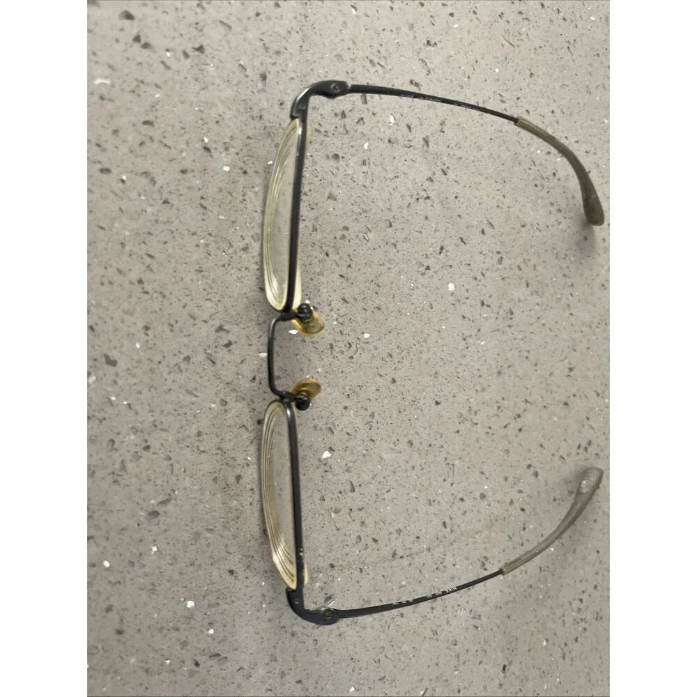 Nike with Flexon 4603 001 Eyeglass Frames ONLY 45-20-135 Black metal full rim
